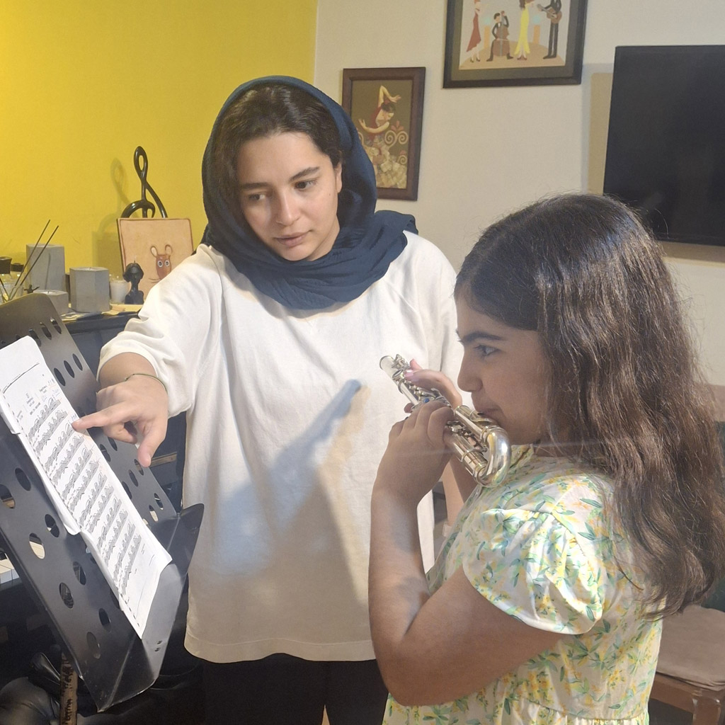 همکاری با اساتید فلوت