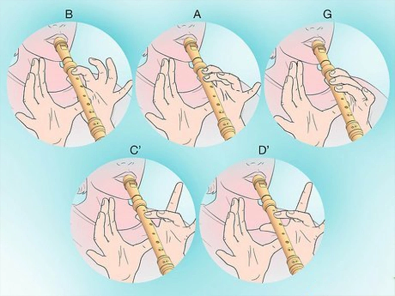 آموزش انگشت گذاری فلوت ریکوردر