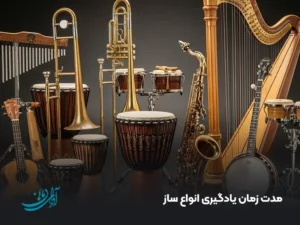 مدت زمان یادگیری انواع ساز